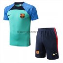 Nuevo Entrenamiento Conjunto Completo Barcelona 22/23 Azul Verde Baratas