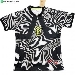 Nuevo Tailandia Portero Camiseta Brasil 2026 Negro Blanco Baratas