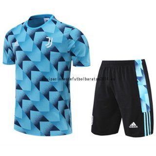 Nuevo Entrenamiento Conjunto Completo Juventus 22/23 Azul Negro Baratas