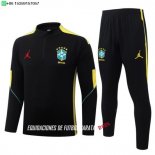 Nuevo Conjunto Completo Sudadera Entrenamiento Brasil 2026 Negro Amarillo Baratas Nuevo Conjunto Completo Sudadera Entrenamiento Brasil 2026 Negro Amarillo Baratas