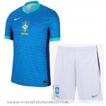 Nuevo 2ª Conjunto De Niños Brasil 2024 Azul Blanco Baratas Nuevo 2ª Conjunto De Niños Brasil 2024 Azul Blanco Baratas