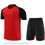Nuevo Entrenamiento Conjunto Completo AC Milan 24/25 Rojo Negro Baratas Nuevo Entrenamiento Conjunto Completo AC Milan 24/25 Rojo Negro Baratas