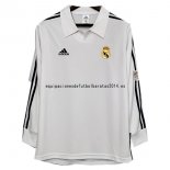 Nuevo Camiseta 1ª Liga Manga Larga Real Madrid Retro 2001/2002 Baratas