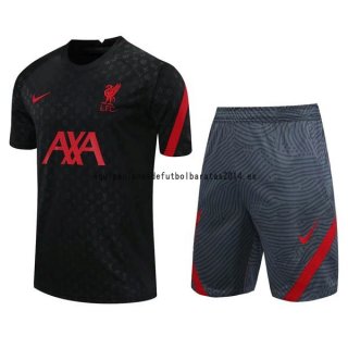 Nuevo Camisetas Liverpool Conjunto Completo Entrenamiento 20/21 Negro Gris Baratas