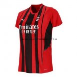 Nuevo Camiseta Mujer AC Milan 1ª Liga 21/22 Baratas