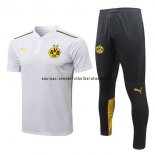 Nuevo Conjunto Completo Polo Borussia Dortmund 21/22 Blanco Negro Baratas