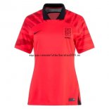 Nuevo 1ª Camiseta Mujer Corea 2022 Rojo Baratas
