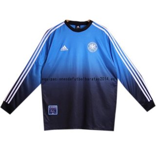 Nuevo Portero Manga Larga Camiseta Alemania Retro 2002 Azul Baratas