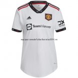 Nuevo 2ª Camiseta Mujer Manchester United 2022 2023 Blanco Baratas