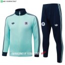 Nuevo Conjunto Completo Ropa Deportiva Con Cremallera Larga Alemania 2026 Verde Azul Baratas