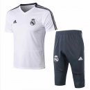 Nuevo Camisetas Conjunto Completo Real Madrid Entrenamiento 19/20 Blanco Baratas