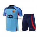 Nuevo Entrenamiento Conjunto Completo Barcelona 22/23 Azul Negro Baratas