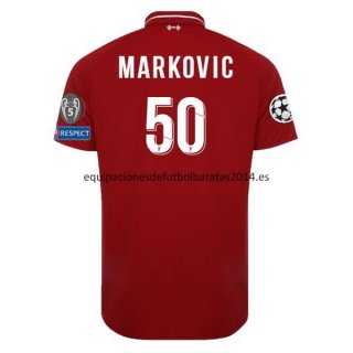 Nuevo Camisetas Liverpool 1ª Liga 18/19 Markovic Baratas
