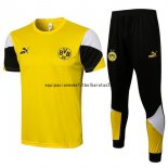 Nuevo Entrenamiento Conjunto Completo Borussia Dortmund 21/22 Amarillo Negro Blanco Baratas