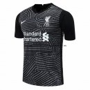 Nuevo Camisetas Entrenamiento Liverpool 20/21 Gris Negro Baratas