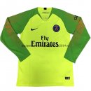 Nuevo Camisetas Manga Larga Portero Paris Saint Germain Verde Liga 18/19 Baratas