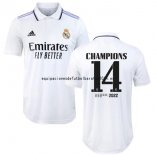 Nuevo Tailandia NO.14 Champions 1ª Jugadores Camiseta Real Madrid 22/23 Blanco Baratas