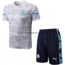 Nuevo Entrenamiento Conjunto Completo Marsella 22/23 Blanco Azul Baratas