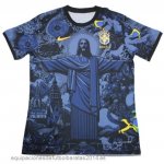 Nuevo Tailandia Especial Camiseta Brasil 2024 Azul Marino Baratas