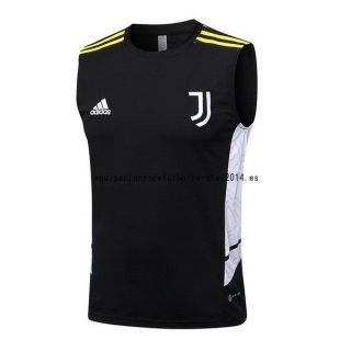 Nuevo Entrenamiento Sin Mangas Juventus 2022 2023 Negro Blanco Baratas