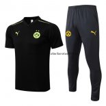 Nuevo Conjunto Completo Polo Borussia Dortmund 22/23 Negro Amarillo Baratas
