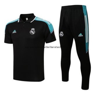 Nuevo Conjunto Completo Polo Real Madrid 22/23 Negro Verde Baratas