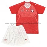 Nuevo Camisetas Ninos Conjunto Completo Suiza 1ª Equipación 2018 Baratas