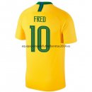 Nuevo Camisetas Brasil 1ª Equipación 2018 Fred Baratas