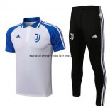 Nuevo Conjunto Completo Polo Juventus 21/22 Blanco Azul Negro Baratas