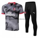 Nuevo Camisetas AC Milan Conjunto Completo Entrenamiento 18/19 Negro Baratas