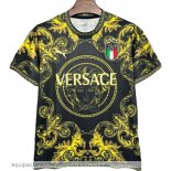 Nuevo Tailandia Especial Camiseta Italia 2024 Amarillo Negro Baratas Nuevo Tailandia Especial Camiseta Italia 2024 Amarillo Negro Baratas