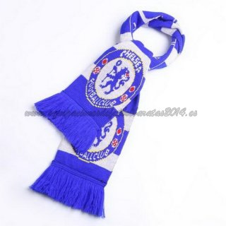 Bufanda Futbol Chelsea Tejidas Azul