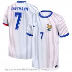 Nuevo NO.7 Griezmann Tailandia 2ª Camiseta Francia 2024 Blanco Baratas Nuevo NO.7 Griezmann Tailandia 2ª Camiseta Francia 2024 Blanco Baratas