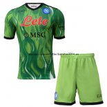 Nuevo Camiseta 1ª Liga Portero Conjunto De Niños Napoli 21/22 Verde Baratas