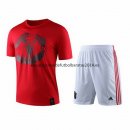 Nuevo Camisetas Manchester United Conjunto Completo Entrenamiento 19/20 Rojo Blanco Baratas