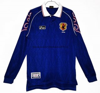 Nuevo 1ª Manga Larga Camiseta Japón Retro 1998 Azul Baratas