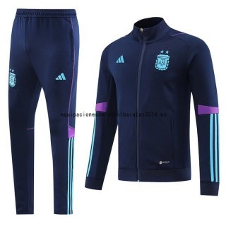 Nuevo Conjunto Completo Ropa Deportiva Con Cremallera Larga Argentina 2022 Azul Marino Baratas