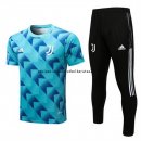 Nuevo Entrenamiento Conjunto Completo Juventus 22/23 Azul I Negro Baratas