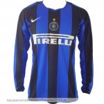Nuevo 1ª Manga Larga Inter Milan Retro 2004 2005 Azul Baratas Nuevo 1ª Manga Larga Inter Milan Retro 2004 2005 Azul Baratas