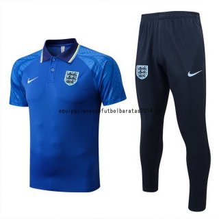 Nuevo Conjunto Completo Polo Inglaterra 2022 Azul Baratas