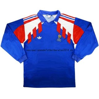 Nuevo 1ª Manga Larga AC Milan Retro 1988 1990 Azul Baratas