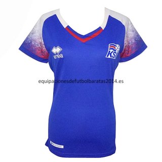 Nuevo Camisetas Mujer Islandia 1ª Liga 2018 Baratas
