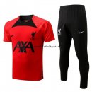 Nuevo Entrenamiento Conjunto Completo Liverpool 22/23 Negro Rojo Baratas