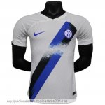 Nuevo Tailandia 2ª Jugadores Camiseta Inter Milan 23/24 Blanco Azul Baratas Nuevo Tailandia 2ª Jugadores Camiseta Inter Milan 23/24 Blanco Azul Baratas