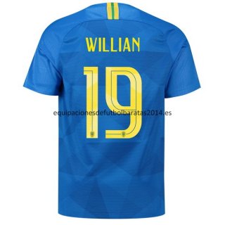 Nuevo Camisetas Brasil 2ª Equipación 2018 Willian Baratas