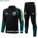 Nuevo Conjunto Completo Sudadera Entrenamiento México 2026 Negro Verde Baratas Nuevo Conjunto Completo Sudadera Entrenamiento México 2026 Negro Verde Baratas