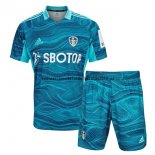 Nuevo Camiseta 1ª Liga Portero Camiseta Conjunto De Niños Leeds United 21/22 Azul Baratas