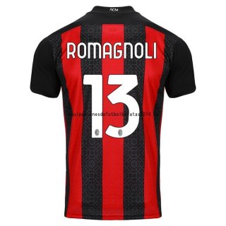 Nuevo Camiseta AC Milan 1ª Liga 20/21 Romagnoli Baratas