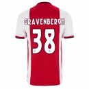 Nuevo Camisetas Ajax 1ª Liga 19/20 Gravenberch Baratas