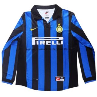 Nuevo 1ª Manga Larga Inter Milán Retro 1998 1999 Azul Baratas